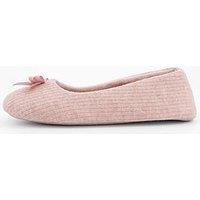 V By Very Bow Ballerina Slipper - Pink