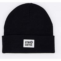 Gym + Coffee Knit Beanie - Black