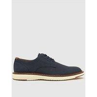 Schuh Pippin White Sole Derby- Blue