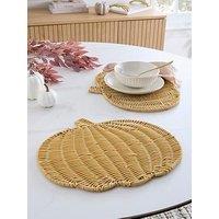 Very Home Set Of 2 Pumpkin Placemats