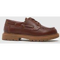 Schuh Lance Junior Boat Shoe - Brown
