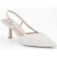 Raid Elari Knot Detail Kitten Heeled Shoes - Ivory