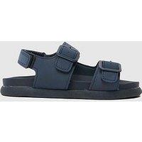Schuh Junior Thiago Footbed Sandal - Navy