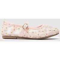 Schuh Junior Lenora Flower Ballerina - Pink