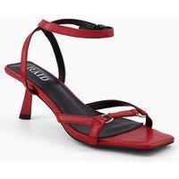 Raid Macie Mid Heel Sandal - Red