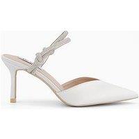 Raid Diella Embellished Strap Heeled Shoes - Ivory