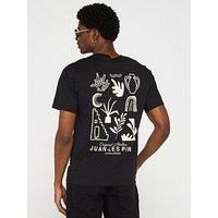Jack & Jones Canguu Slub Element Back Short Sleeve T-Shirt - Black