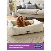 Silentnight Ultimate Deep Sleep Boucle Box Pet Bed - Natural - Medium