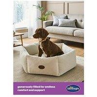 Silentnight Deep Sleep Donut Boucle Pet Bed - Natural - Medium