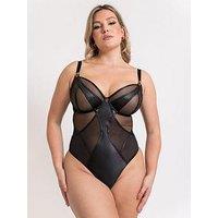 Curvy Kate Scantilly By Curvy Kate Suspense Plunge Bodysuit - Black