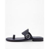 Free People Barcelona Slip On Sandal - Black