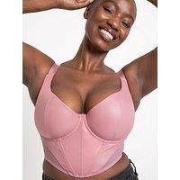 Curvy Kate Storm Scooped Longline Balcony Bra - Dusky Rose