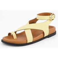 Free People Anya Criss Cross Footbed - Cream