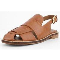 Free People Libby Fisher Flat - Brown