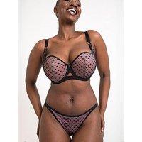 Curvy Kate Boost Heartbreaker Padded Balcony Bra - Black/Pink