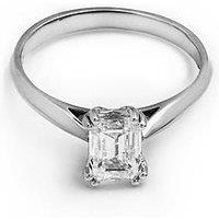 Say It With Emerald 1.00Ct Lab Grown Diamond Ring - 9Ct White Gold