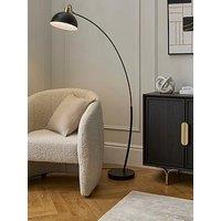 Very Home Arc Floor Lamp With Gold