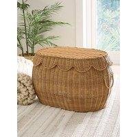 Very Home Large Scallop Sotrage Basket 60X40X36Cm