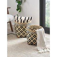 Very Home Set Of 2 Western Bamboo Baskets