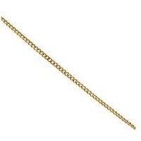 H. Samuel 9Ct Yellow Gold Necklace. Solid 20" Dainty Curb Chain