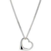 H. Samuel Sterling Silver Necklace With Mini Heart Pendant