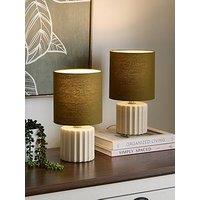 Very Home Set Of 2 Ceramic Table Lamps