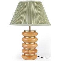 Michelle Keegan Home Mk Ribbed Wooden Table Lamp