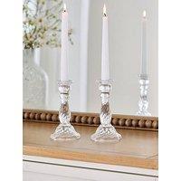 Very Home Set Of 2 Crystal Candle Holders