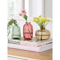 Very Home Rustic Harmony Set Of 3 Bud Vases
