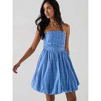 Only Strapless Mini Dress - Blue