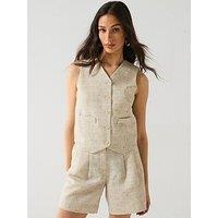 Vero Moda Short Button Down Waistcoat - Multi