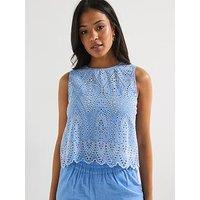 Only Embellished Top - Blue