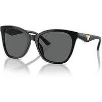 Emporio Armani 0Ea4222U Butterfly Sunglasses - Black