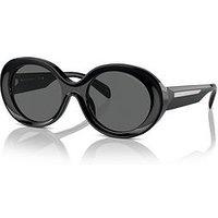 Emporio Armani 0Ea4231U Oval Sunglasses - Black