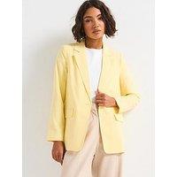 Vero Moda Loose Fit Blazer - Yellow