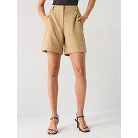 Pieces Tailored Short - Brown