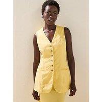 Rouge Tailored Waistcoat - Yellow
