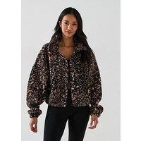 Only Teddy Zip Sweat - Multi