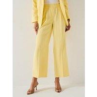 Vero Moda High Waist Pleated Trouser - Yellow