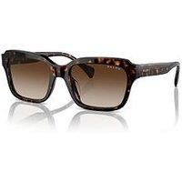 Ralph 0Ra5312U Rectangle Sunglasses - Brown