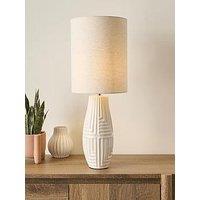 Very Home Abstract Stripe Ceramic Table Lamp