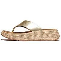 Fitflop F-Mode Toe Post Espadrille - Platino