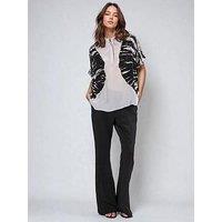 Religion Jade Top With Tie Dye Design - Beige