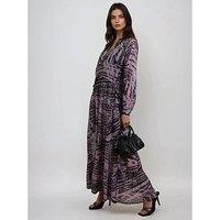 Religion Callisto Tiered Maxi Dress - Purple