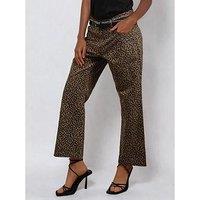 Religion Maeva Leopard Prnt Trousers - Beige