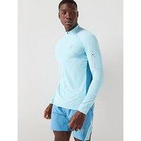 Gym King Men'S Flex 2.0 1/4 Zip Funnel - Blue