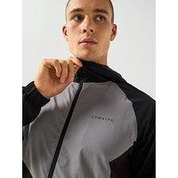 Gym King Men'S Ombre Windbreaker - Black/Grey