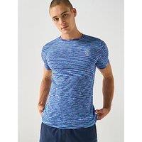 Gym King Men'S Energy Space Dye Tee - Blue