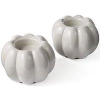 Very Home Set Of 2 Pumpkin Tea Light Holders