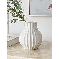 Very Home Ribbed Vase 15Cm